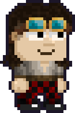 Player with goggles and a pirate shirt